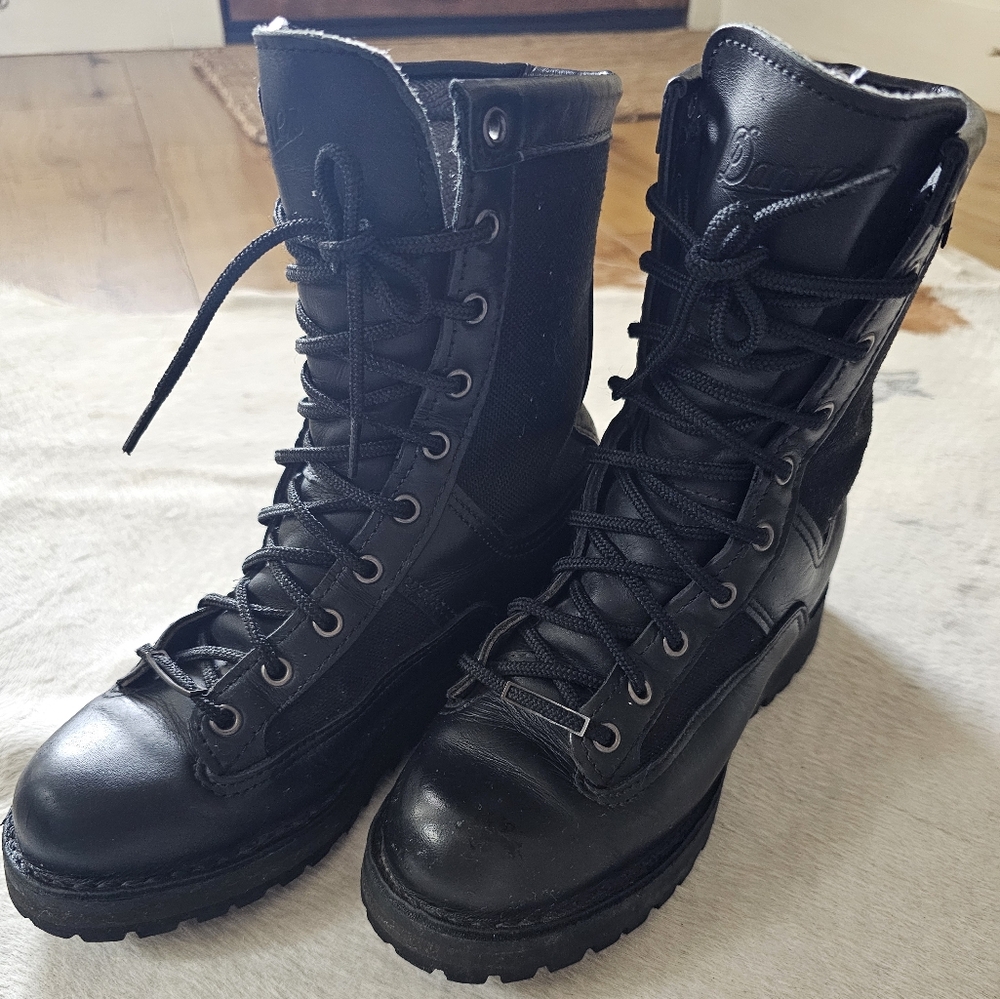 Women's Black Combat Boots